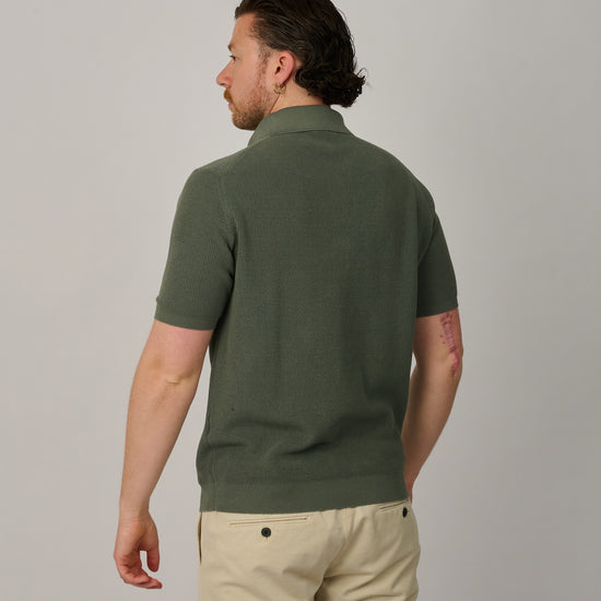 Senecio Knitted Polo Groen