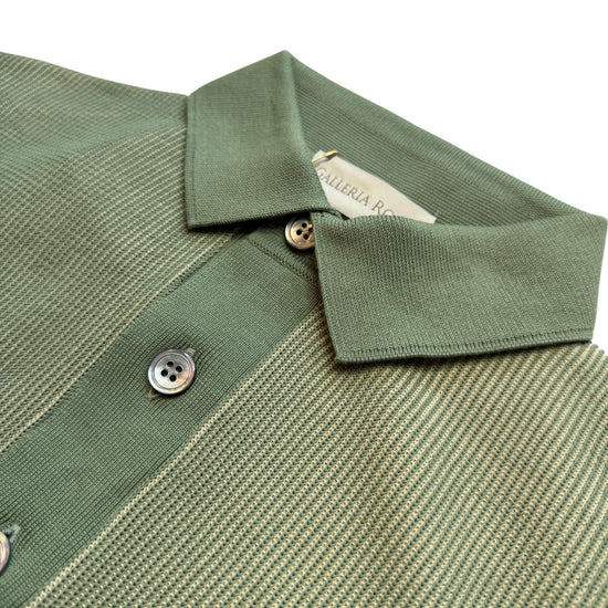 Ecru Salvia Knitted Polo