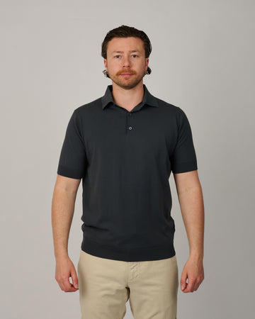 Grafite Knitted Polo