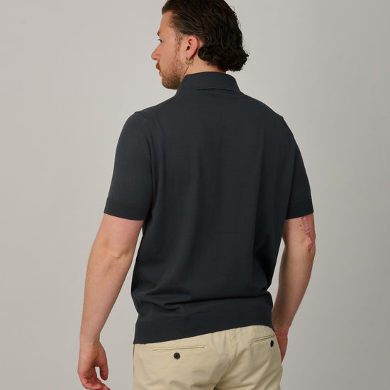 Grafite Knitted Polo