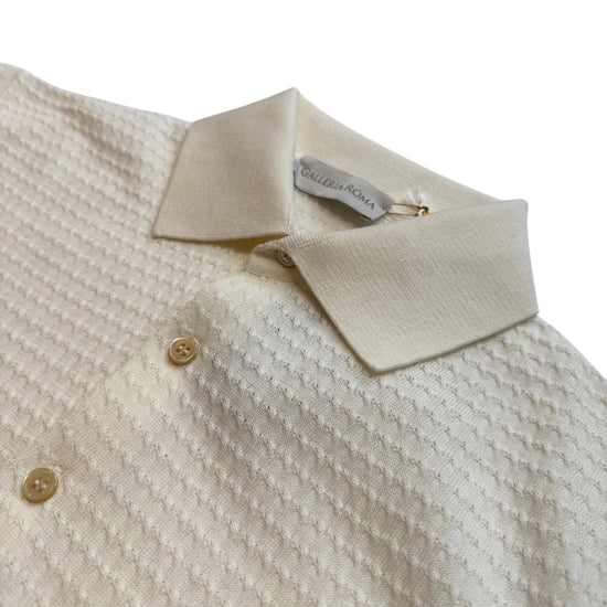 Latte Knitted Polo