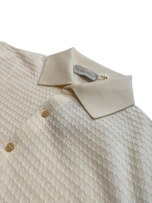Latte Knitted Polo