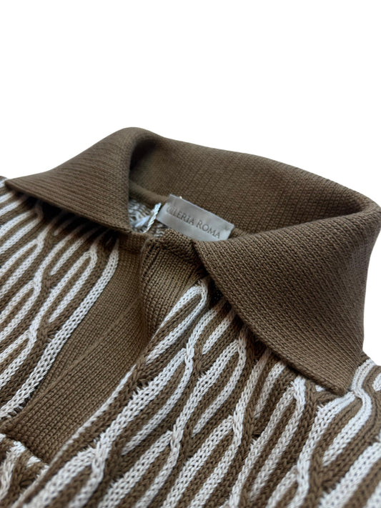 Corda Fango Knitted Skipper Polo