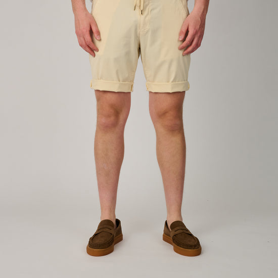 Malibu Tencel Coconut Milk Drawstring Shorts