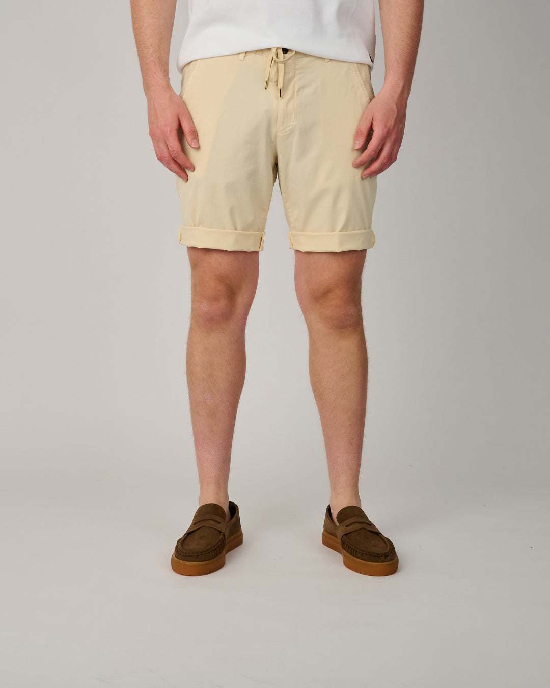 Malibu Tencel Coconut Milk Drawstring Shorts