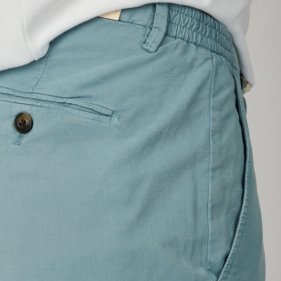 Malibu Tencel Frost Blue Drawstring Shorts
