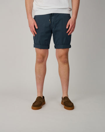 Malibu Tencel Atlantic Blue Drawstring Shorts