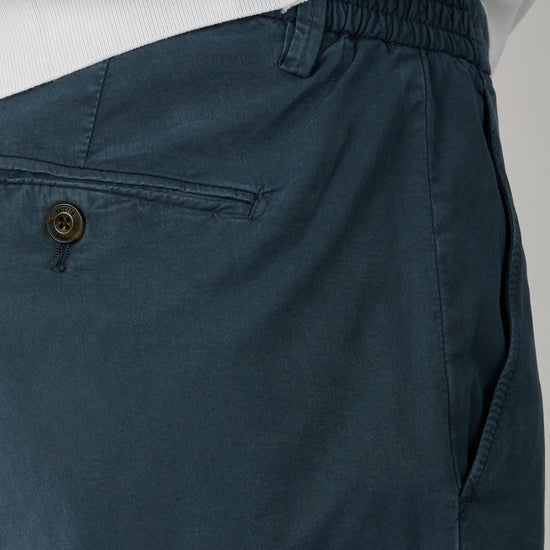Malibu Tencel Atlantic Blue Drawstring Shorts