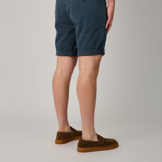 Malibu Tencel Atlantic Blue Drawstring Shorts