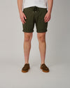 Malibu Tencel  Military Green Drawstring Shorts