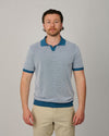 Ocean Blue Jacquard Skipper Polo