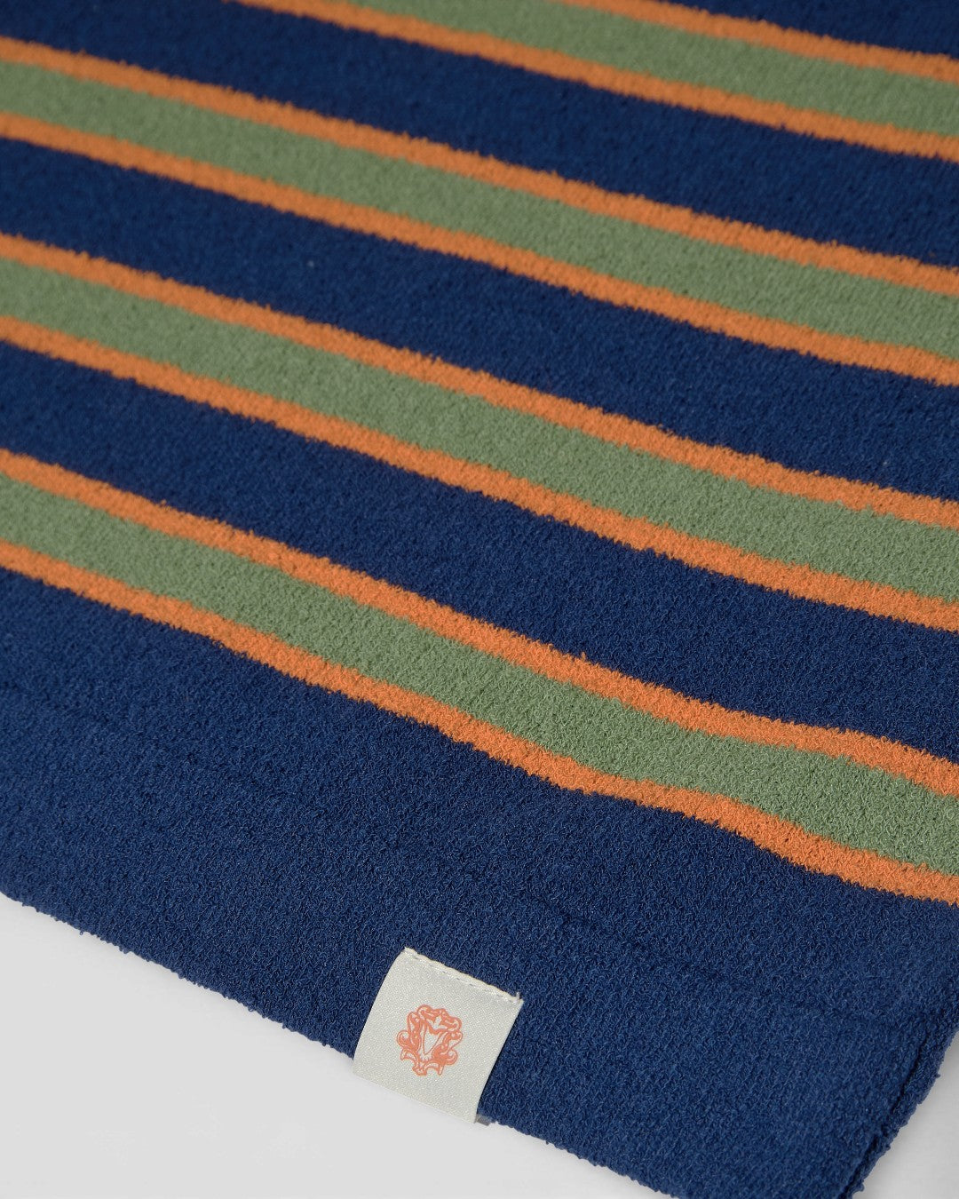 Estate Blue Kyle Boucle Stripe Knitted T-shirt
