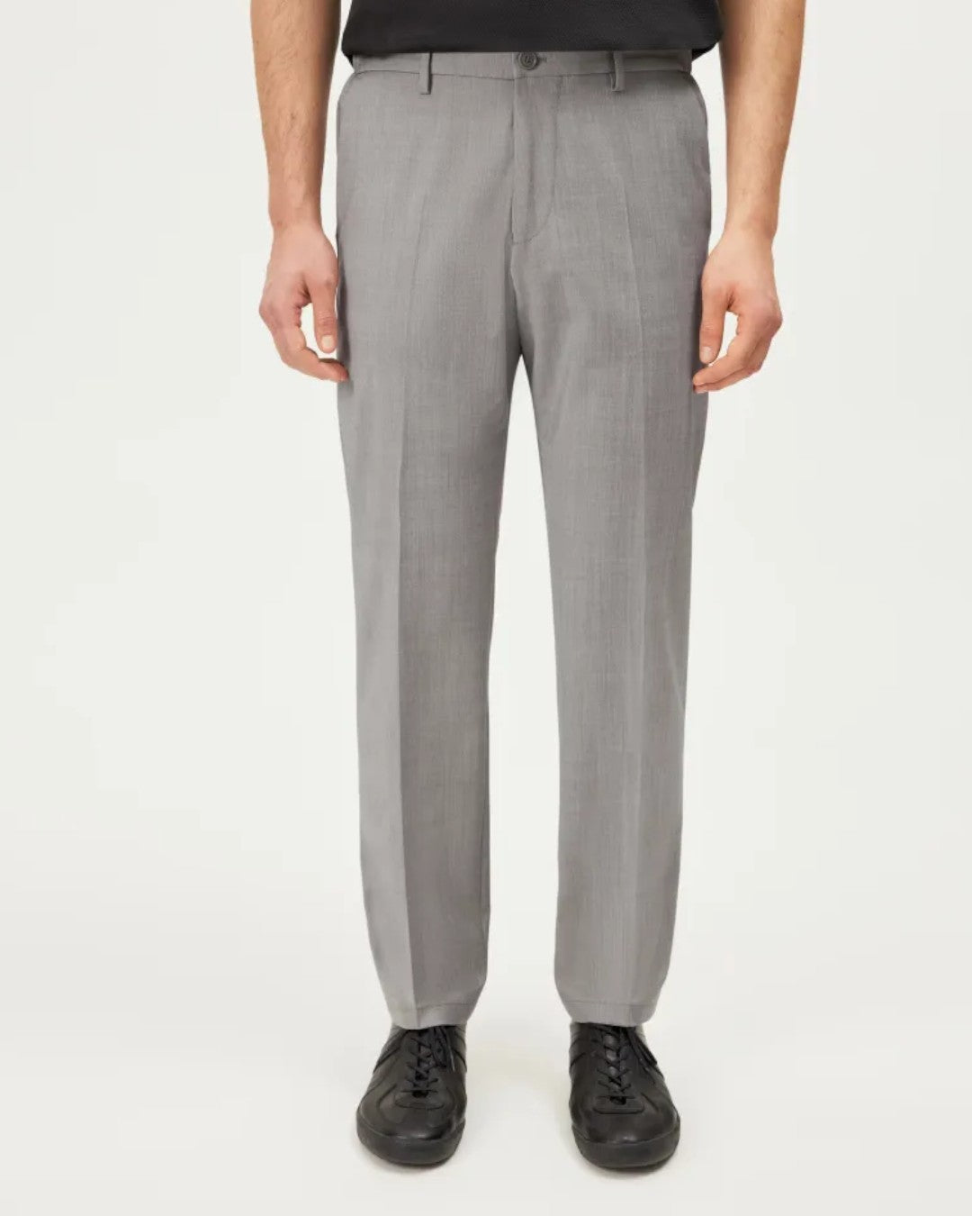 Brown Ajend Regular Fit Trousers