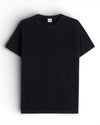 Navy Knitted Microwaffled Roundneck T-shirt