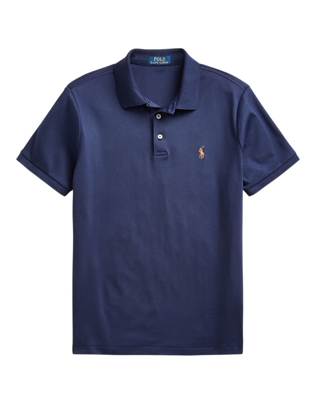 Refined Navy Soft Cotton Slim Fit Polo