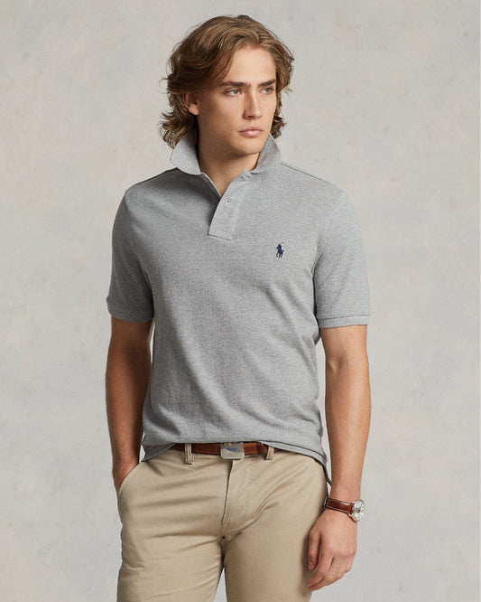 Andover Heather Mesh Polo