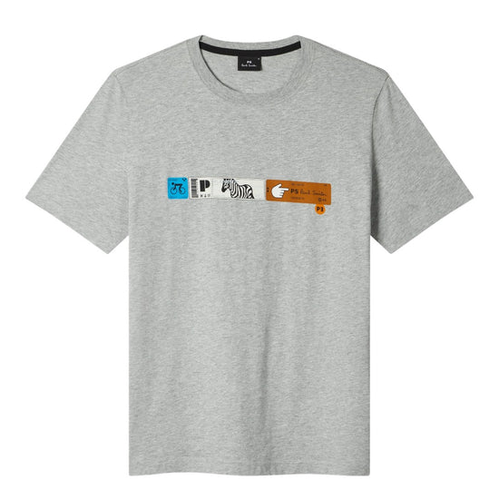 Grey Strip Regular Fit T-shirt