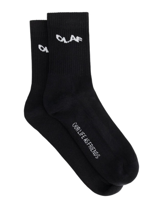 Black Wavy Drift Sock