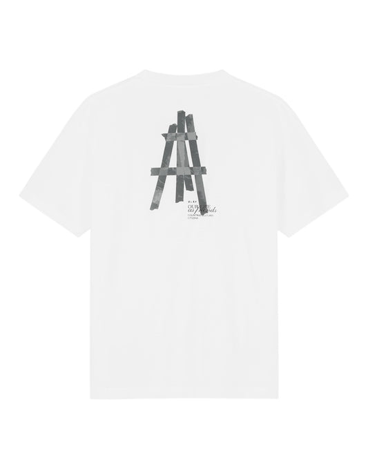 Optical White Taped Easel T-shirt