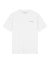 Optical White Brushstroke Graphic Boxy T-shirt