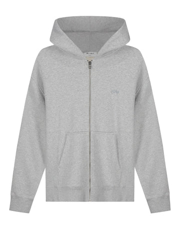 Heather Grey Signature Zip Hoodie