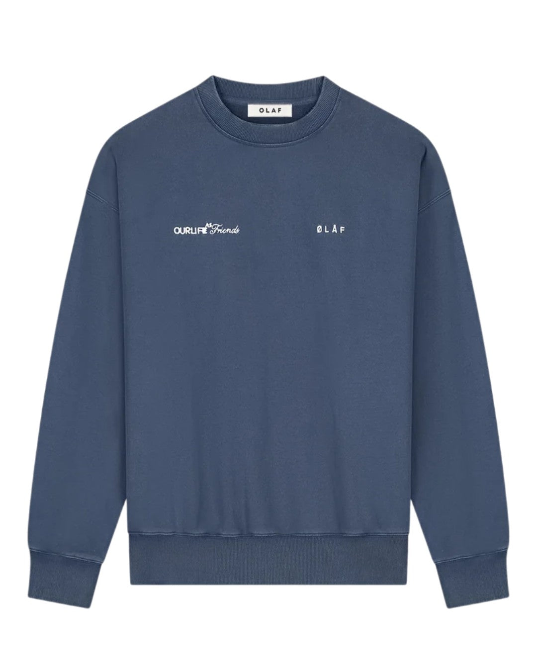 Navy Script Friends Boxy Sweater