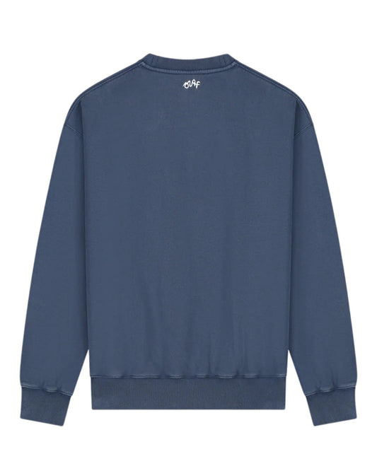 Navy Script Friends Boxy Sweater