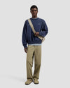 Navy Script Friends Boxy Sweater