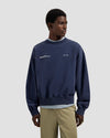 Navy Script Friends Boxy Sweater