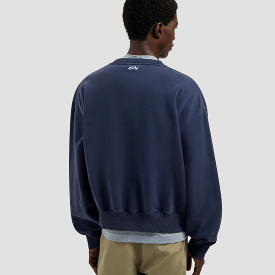 Navy Script Friends Boxy Sweater