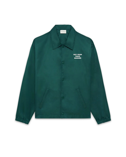 Dark Green Slogan Jacket