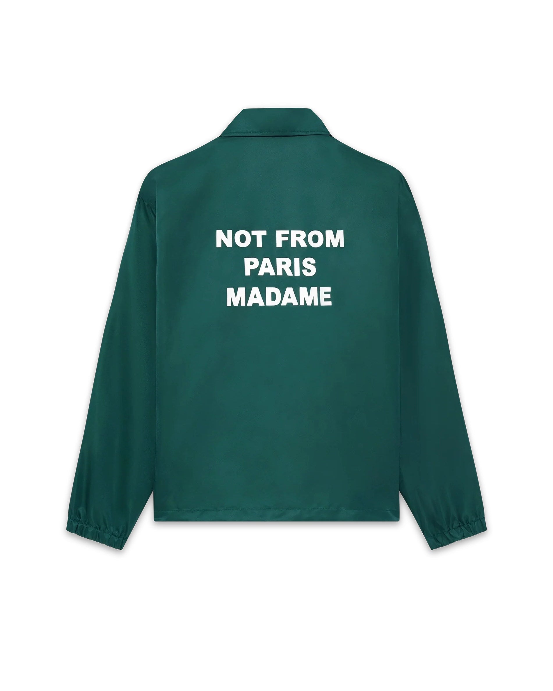 Dark Green Slogan Jacket