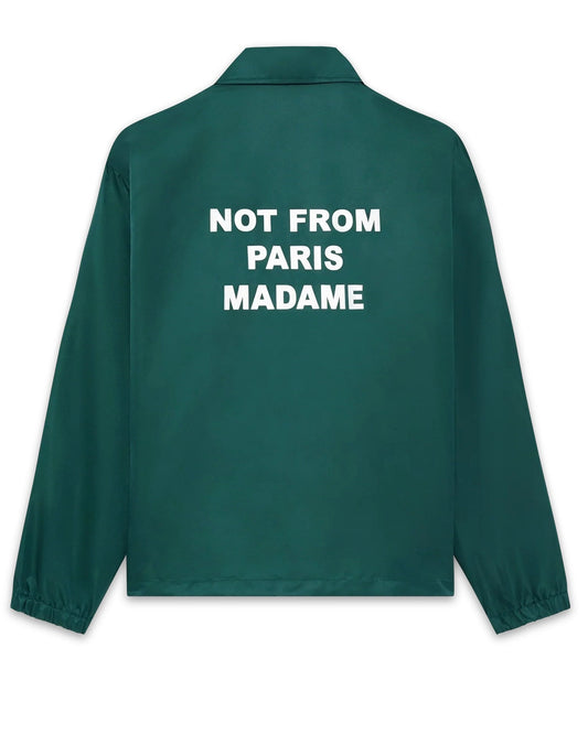 Dark Green Slogan Jacket