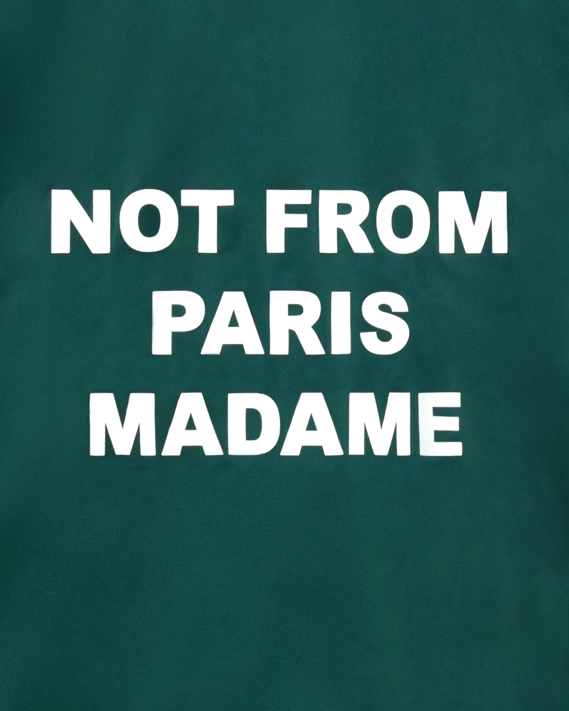 Dark Green Slogan Jacket