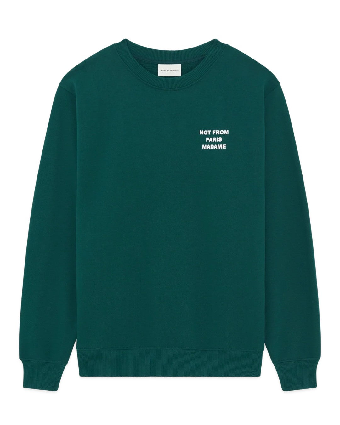 Dark Green Slogan Sweatshirt