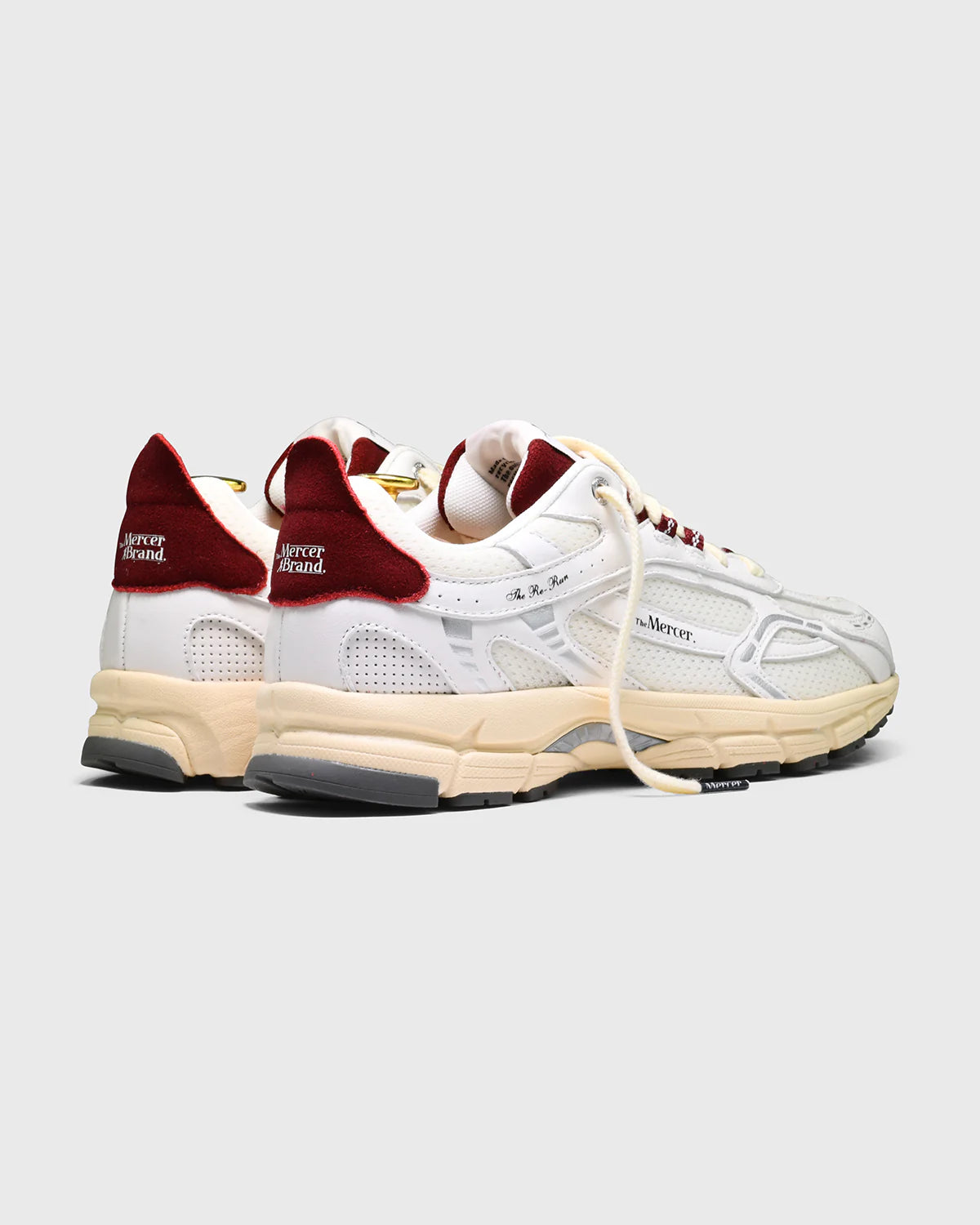 White/Red Re-Run Vintage Nappa Sneaker