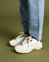 White/Red Re-Run Vintage Nappa Sneaker