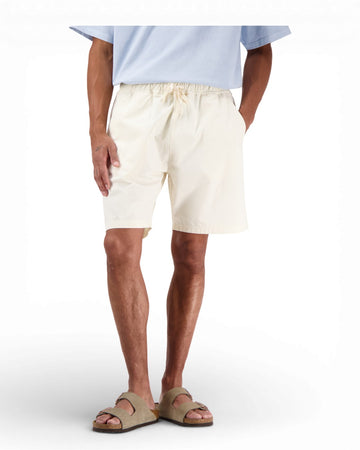 Ecru Loquat Cotton Ripstop Drawcord Shorts