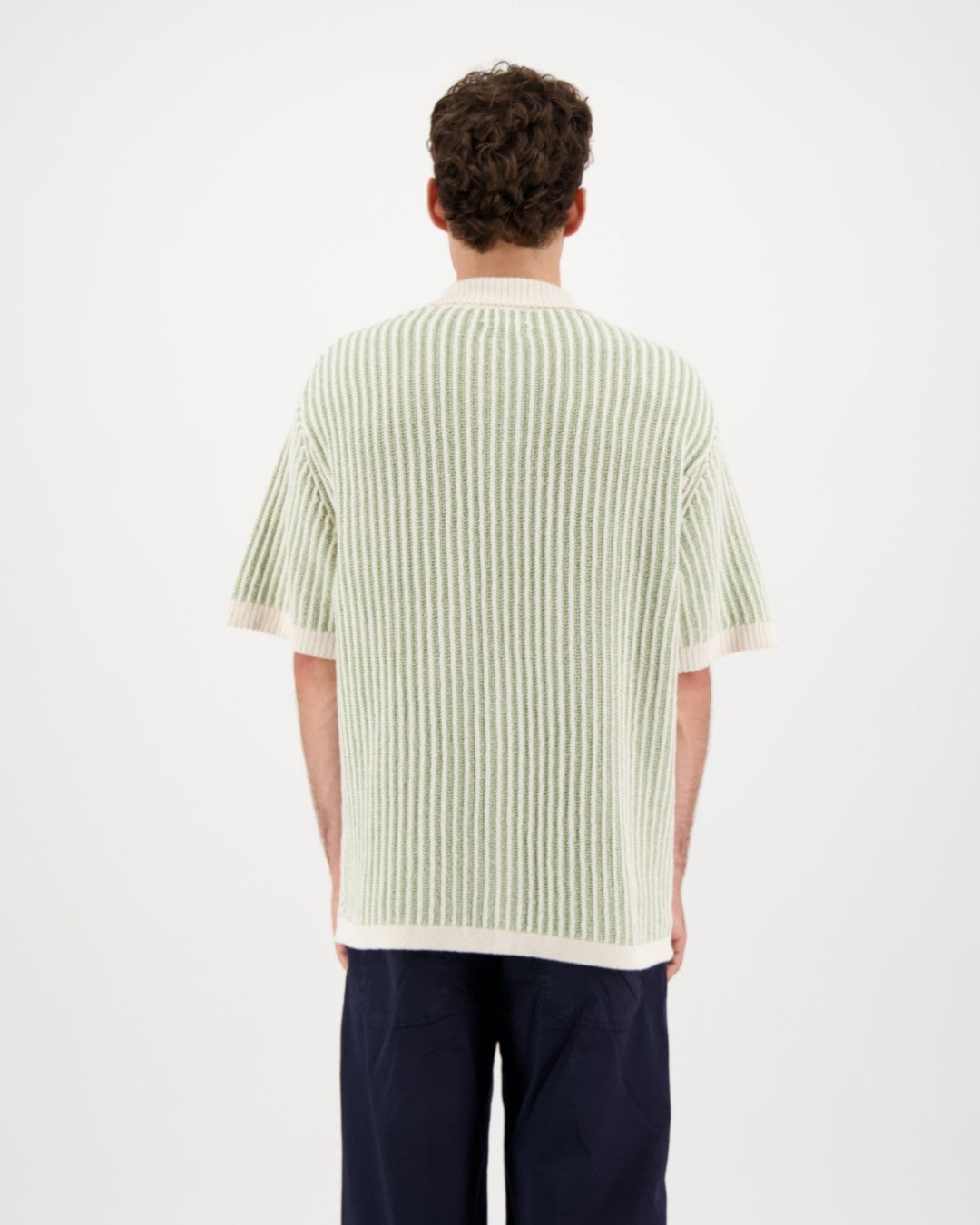 Green Hurrah Cotton 2 Colour Knitted Polo
