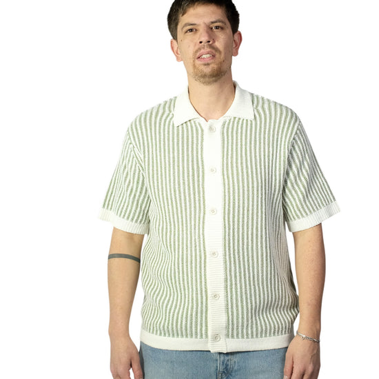 Green Hurrah Cotton 2 Colour Knitted Polo