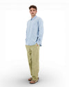 Blue KongaP Cotton Striped Shirt