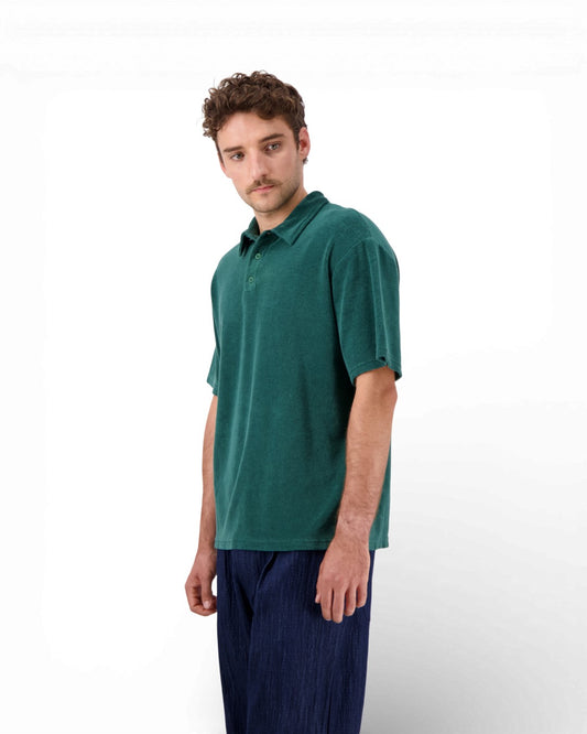 Botanical Green Seaford Terry Polo