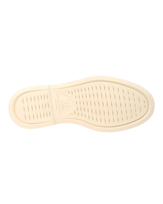 Officine Creative Bones Deck Shoes Smoked Green