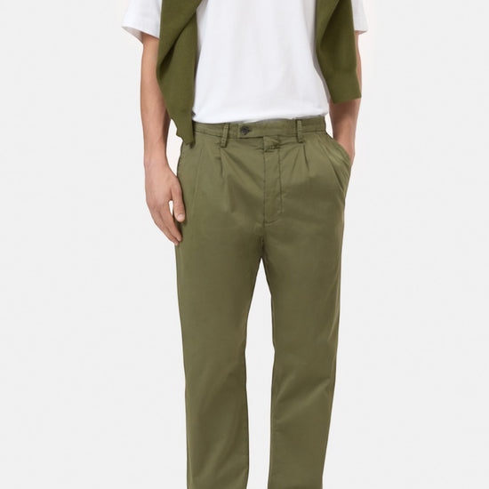 Pine Green Bergen Tapered Fit Trousers