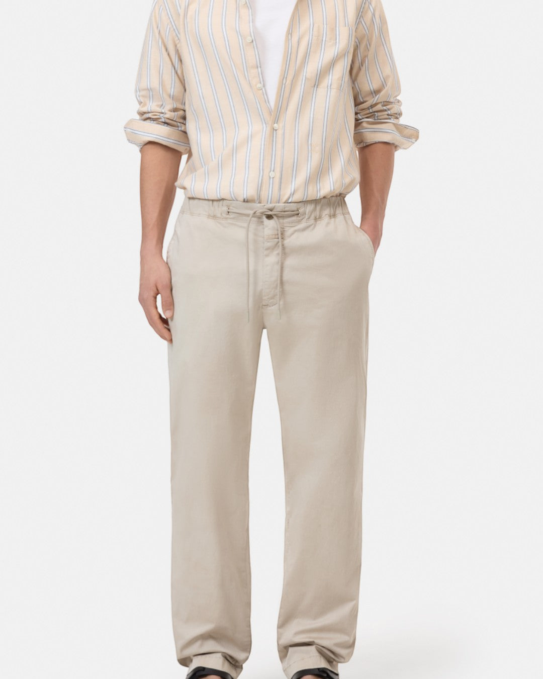 Clay Beige Tropea Relaxed Fit Trousers