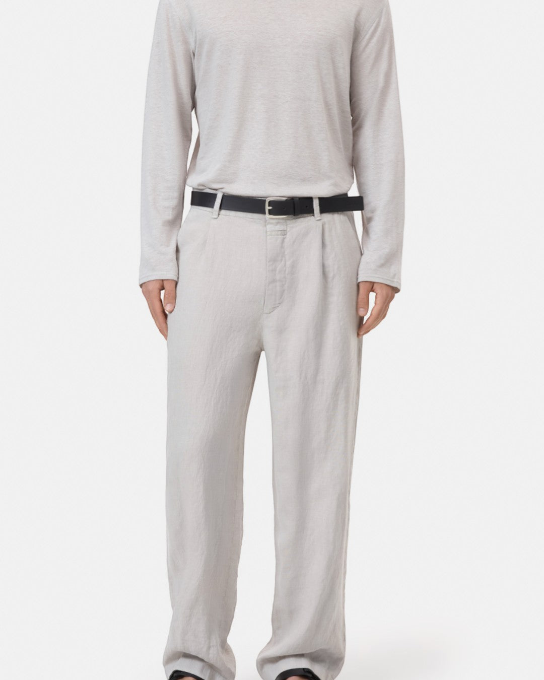 Mud Grey Blomberg Straight Trousers