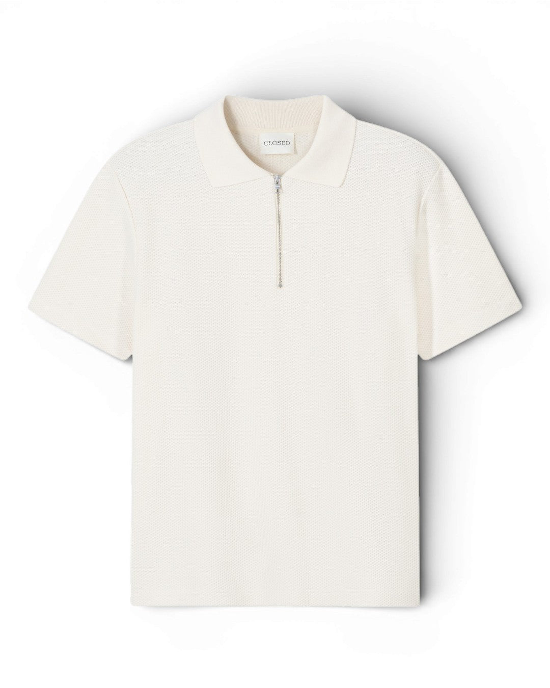 Whipped Cream Half Zip Knitted Polo