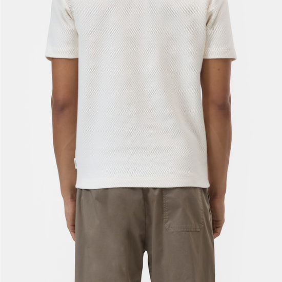 Whipped Cream Half Zip Knitted Polo