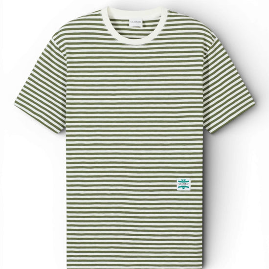 Pine Green Striped T-shirt