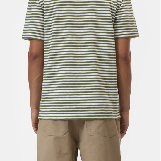 Pine Green Striped T-shirt